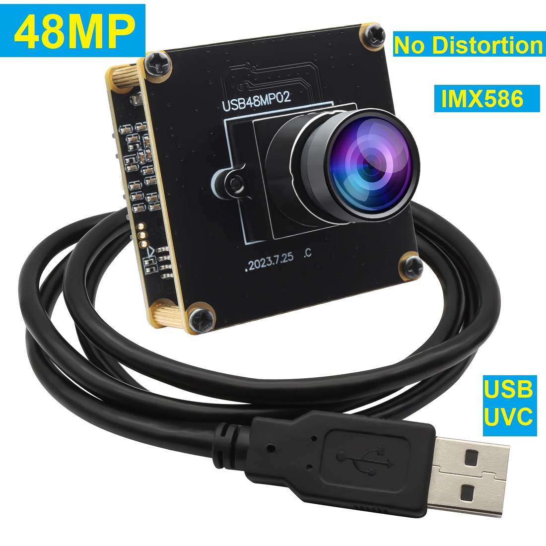 ELP High Definition 48Megapixels USB Camera 8000x6000 Free Driver USB2.0 Plug & Play No Distortion Ultral HD PC Webcam With M12 Mount lens Chanegable